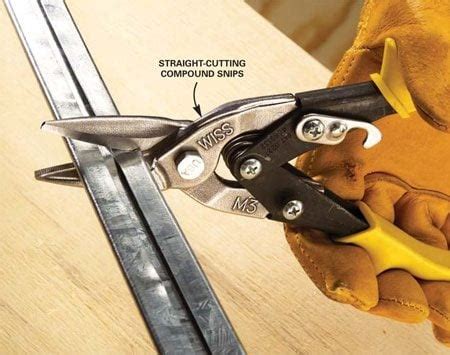 how to use tin snips to cut sheet metal|tin snips at home depot.